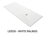 Receveur de douche, sur mesure : Largeur 100 à 210 cm x l. 70 à 110 cm. Bac à douche en résine Akrytan® anti glissant, finition lisse, 10 couleurs, Livraison offerte et rapide